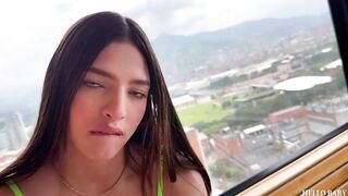 My GF asked me to fuck her in the hot Sauna! - Maria Mendez - 3 image