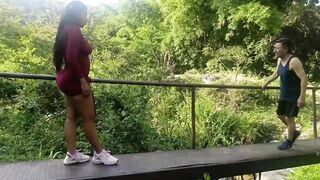 Outdoor sex in the woods with a beautiful Latina tourist - 2 image