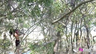 VOYEUR, we spy on Sofia Santana having sex with a stranger in the San Juan reservoir in Madrid - FAKings