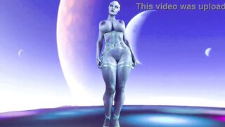 Curvy Liara T'Soni solo naked dance and tease you for melding - 5 image