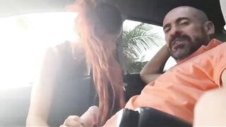 Masturbating in public in the car! - 13 image