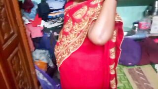 Desi beauty housewife sary changing in home - 11 image