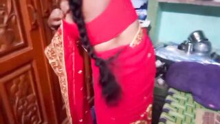 Desi beauty housewife sary changing in home - 5 image