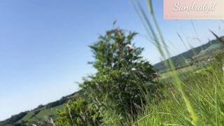 Spanish girl topless gives you a blowjob - 1 image