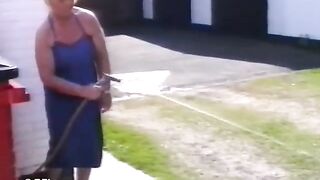 Outdoor vintage punishing from femdom woman - 3 image