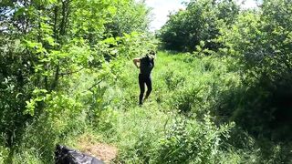 Hot Outdoor Blowjob and Cum Play with a Down-jacket 269 - 3 image