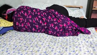 I hugged my aunty and started fucking her in the ass alone at night.