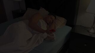 Big ass stepmom agrees to share bed with stepson Angel Cruz & Sarah Black - 1 image