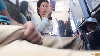 Dick Flashing in Airplane - Girl Brought Me To Cumshot In 2 Minutes - 3 image