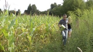 Blonde Jessy Fucked Hard In The Corn Field