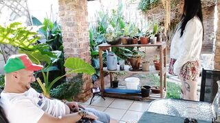 Outdoorbsex on the patio with my friends wife - 2 image