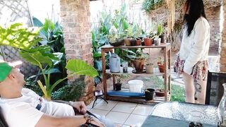 Outdoorbsex on the patio with my friends wife - 5 image