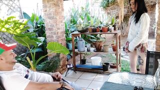 Outdoorbsex on the patio with my friends wife - 7 image