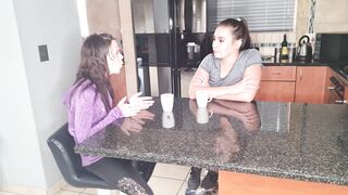 Two sluts playing a piss game, pranking each other until someone gives up, roleplay - 3 image