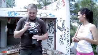 Young spanish babe Blu ttie Kat fucked hard in her ass