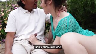 She tempted me in a public place, fucking on the beach