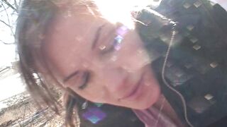 A sweet German teen pleasing a old cock in the woods - 15 image