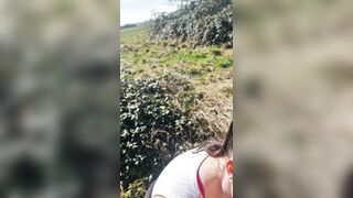 During a walk with my neighbors I am really used and get his sperm in the face - 3 image