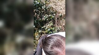 During a walk with my neighbors I am really used and get his sperm in the face - 9 image