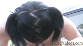 Spanish bitch Ava Martines got big cock in mouth and Ass - 13 image