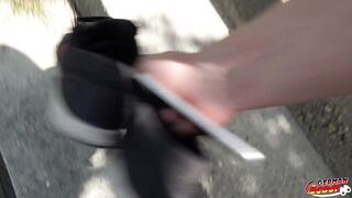 German Scout - Curvy Big Natural Bouncing Boobs Girl Anissa Jolie Talk to Beach Casting Fuck - 6 image