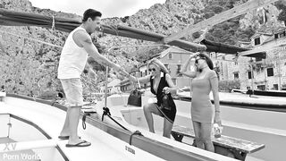 What Happens On Vacay Chapter 2: Shalina Devine And Olivia del Rio Cum Swap After Enjoying Outdoor DP Gangbang GP3247 - 3 image