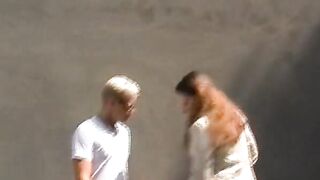 Big boobed brunette German slut fucked on the highway cross bridge - 8 image