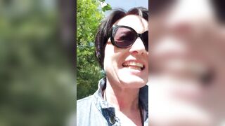 Milf julie nude run outdoors with squirt - 1 image