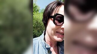 Milf julie nude run outdoors with squirt - 2 image