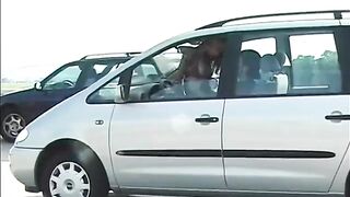 What a Bastard in Traffic! Hitchhiking Is the Perfect Way to Pass the Time. (bf)