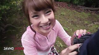 Sultry Asian Anna Anjo Delivers a Steamy Outdoor Blowjob - 5 image