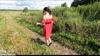 Country girl gives a blowjob outdoors - 8 image