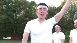 Passionate Asian Group Fuck Outdoors Starring Sara Saijo - 2 image