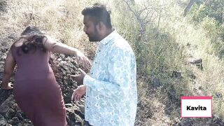 Real close up cum in mouth in jungle and dirty blowjob outdoor and kissing hot sex and doggystyle fuck in jungle - 4 image