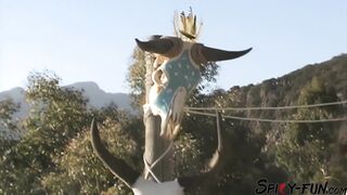 Nymph Getting Her Ass Fucked Outdoors - 4 image