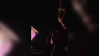 Outdoor Flashing and Teasing WET Pussy BIG Dick and a campfire - 7 image