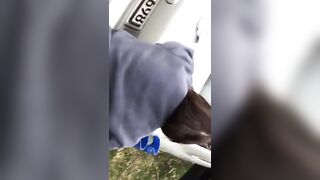 amateur piss outdoor clothed - 15 image