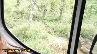 Cute Black College Girlfriend Gets Big Dick On Outdoor Trip! - 1 image