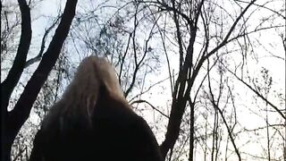 Outdoor milf masturbates - 2 image