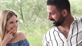 Cock Hungry Housewife Rebecca Volpetti Enjoys Outdoor DP Threesome GP3345 - 3 image