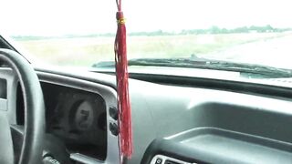 Naked in public. Wife blonde stopped car masturbated wet pussy fingers orgasm and squirted in front of random passerby. Solo Milf Fingering Handjob Close Up Pussy masturbation Outdoor Outside Nudity - 5 image