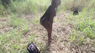 I LOVE SHOWING OFF OUTDOORS IN THE AFRICAN FOREST (Watch full video on SHEER or MEMBERSHIP) - 7 image