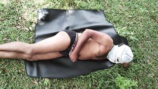 Indian stepmom rides stepson's big cock at outdoor camping in the forest, desi xxx hindi sex - 2 image