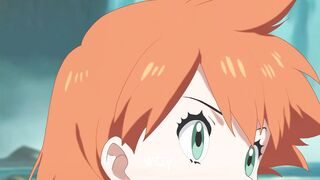 MISTY SUCKS AND FUCKS ASH’S HUGE COCK OUTDOORS. POKEMON HENTAI ANIMATION - 3 image