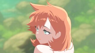 MISTY SUCKS AND FUCKS ASH’S HUGE COCK OUTDOORS. POKEMON HENTAI ANIMATION - 7 image