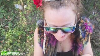 Lucky Gurl Anastasia - Public Outdoor Sex With A Spicy Ukranian - 1 image