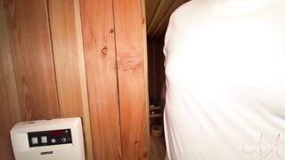 A Steamy Sauna Seance Threesome