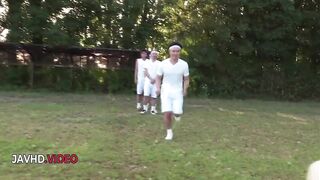 Japanese Passionate Group Fuck Outdoors Starring Sara Saijo Hot Scene - 1 image