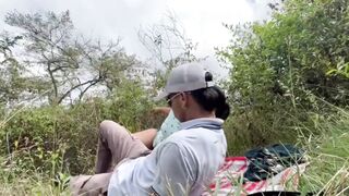 I got fucked hard on the mountaintop! Real outdoor sex - 3 image