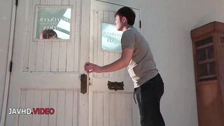 Lingerie clad wild Asian MILF Satomi Usui toys herself then fucks hard a big cocked stud MILF - 1 image